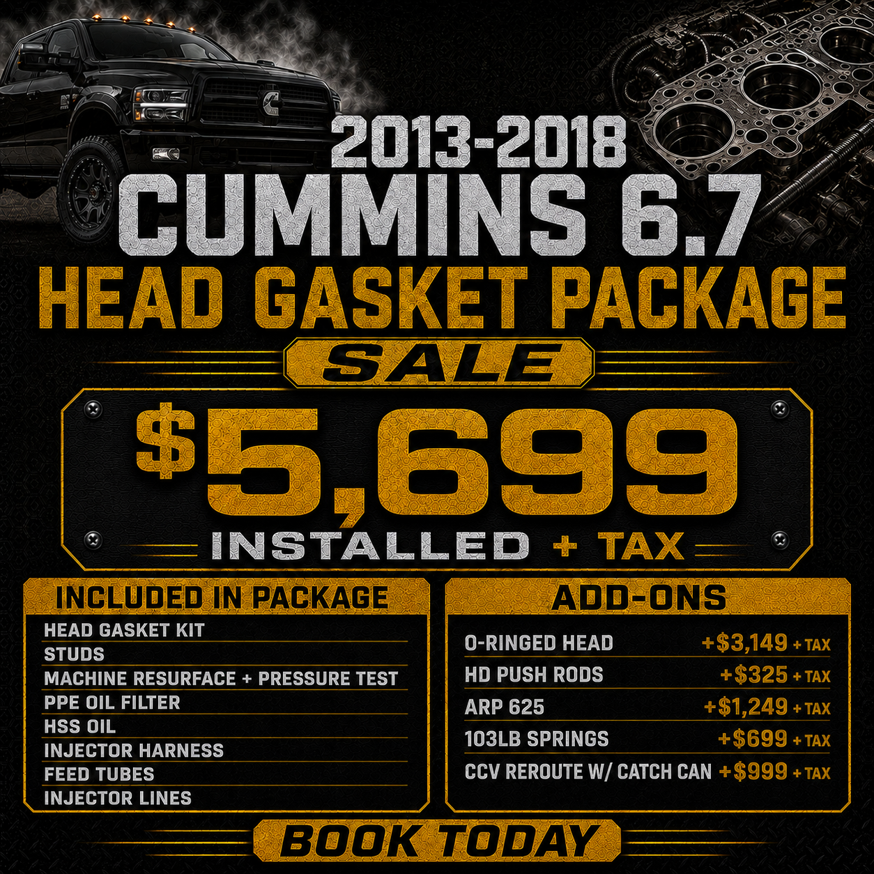 DEPOSIT- 6.7 CUMMINS HEADGASKET PACKAGE