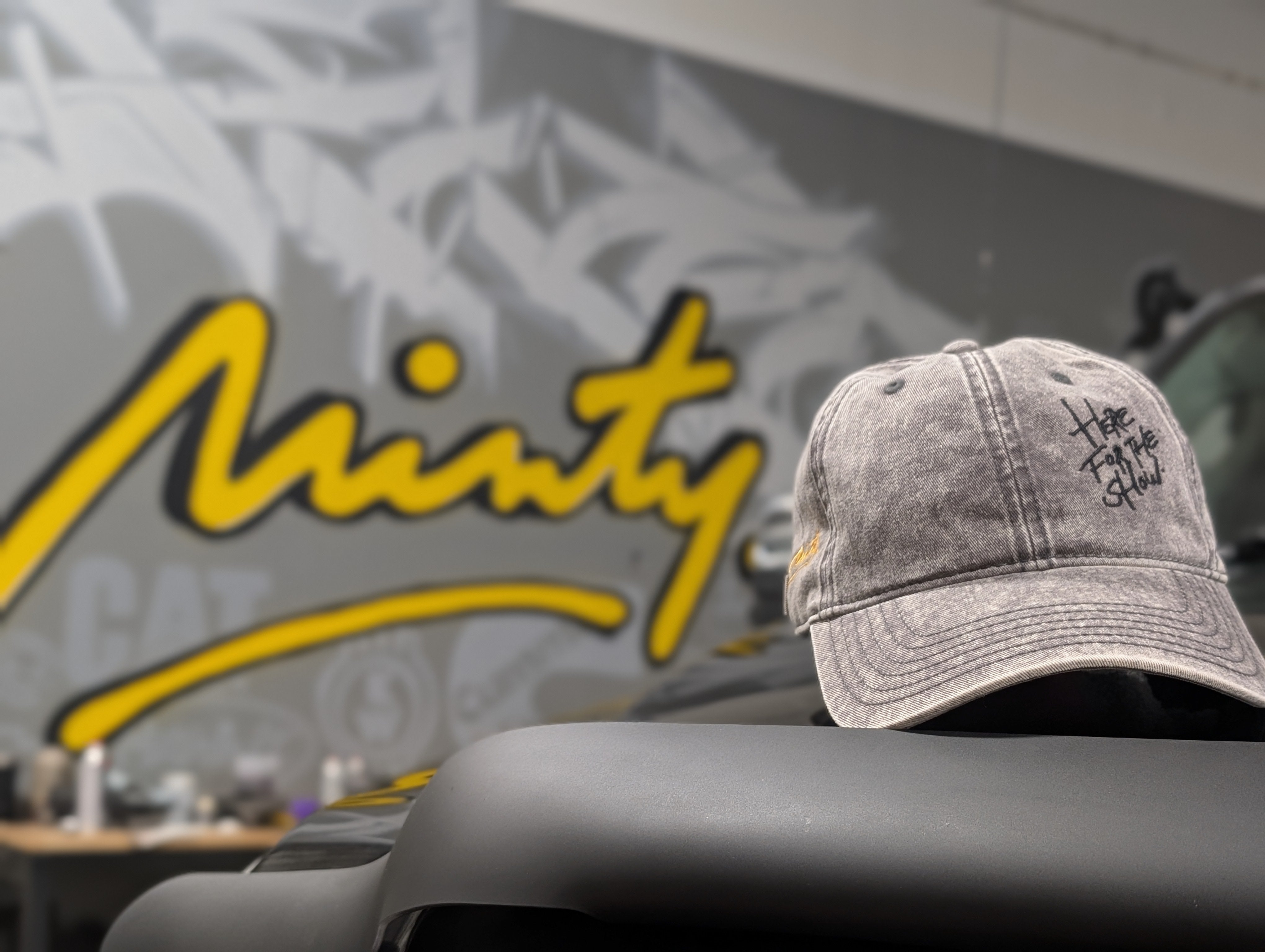 HERE FOR THE SHOW [DISTRESSED DAD CAP]